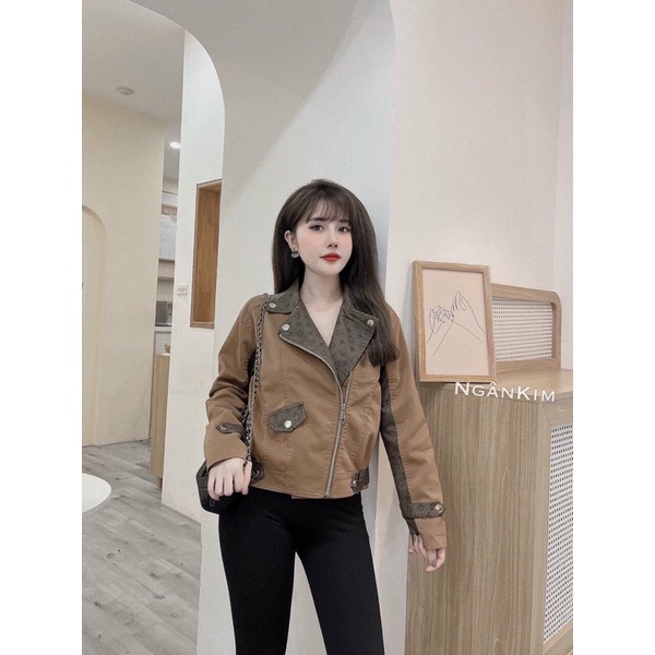 Áo khoác da nhung QC mới hót hít