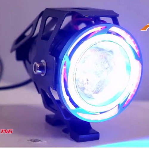 ĐÈN LED U11 TRỢ SÁNG VÀ TRANG TRÍ XE MÁY CỰC ĐẸP (3 chế độ, 2 vòng led)