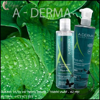 Sữa rửa mặt da dầu mụn - A-Derma Purifying Foaming gel Phys-AC 400ml