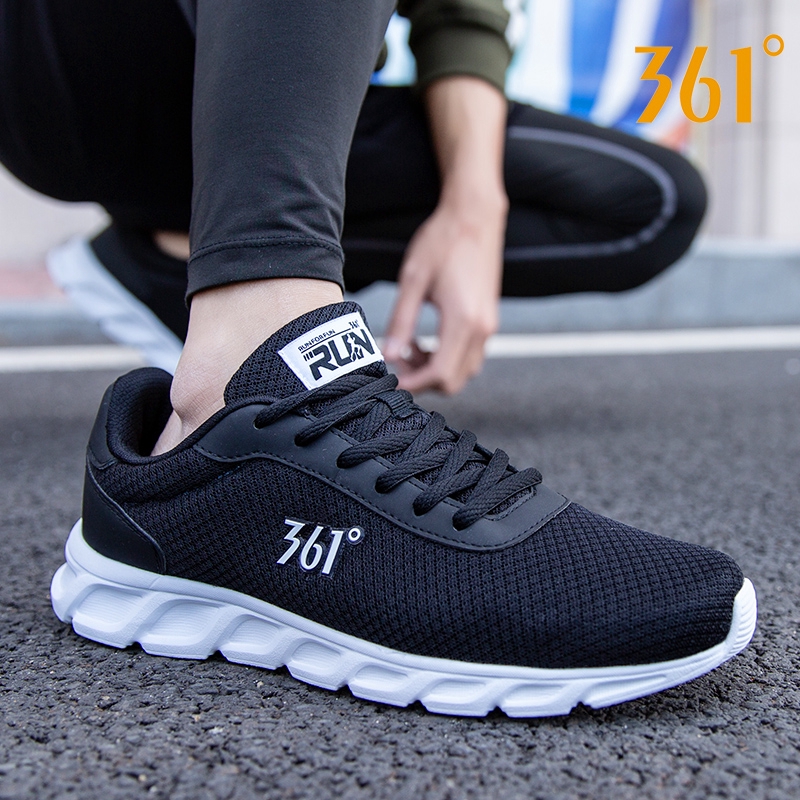 361 sports shoes men's shoes summer mesh shoes breathable running shoes 361 degrees black mesh casual shoes men's runnin