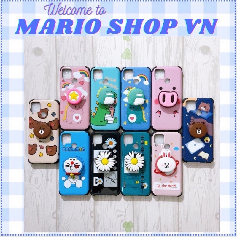 Ốp lưng kèm Pop Realme 5/ 5S /C3 / 5i/6i/Realme C12/C15/Realme C20/Realme C17/Realme 7i/C11 2021