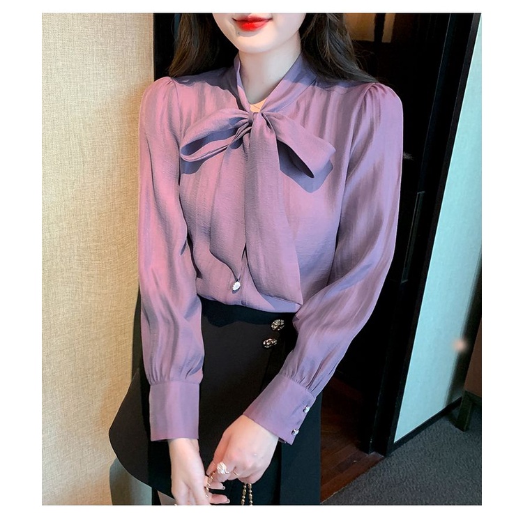 Áo Sơ Mi Chiffon Tay Dài Thời Trang Mùa Thu Dành Cho Nữ