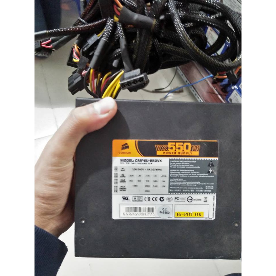 Nguồn Corsair VX-550W 80 PLUS