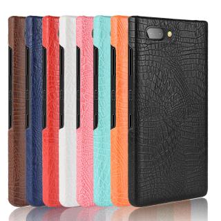 Vỏ BlackBerry KEY 2 Thời Trang Họa Tiết Cá Sấu PC Cứng Da PU Ốp Lưng BlackBerry KEY2 Vỏ Nhựa Cứng Vỏ Điện Thoại