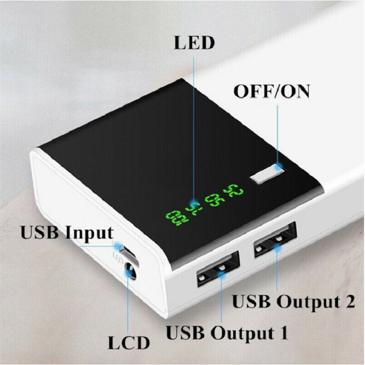 Sạc Dự Phòng Dung Lượng 20000 Mah Có Màn LED/ Sạc Dự Phòng Cho Điện Thoại Di Động/  androi Và ios