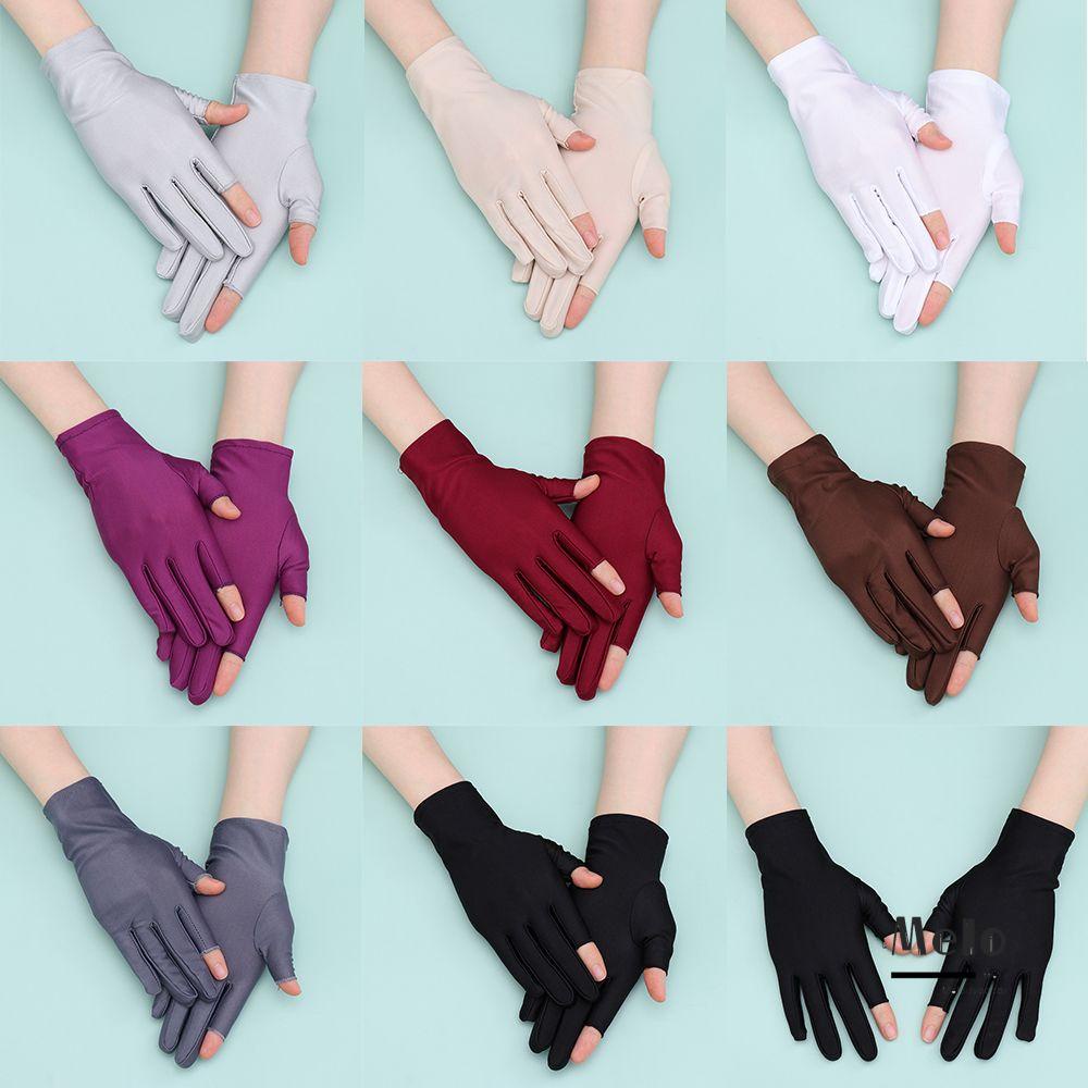 Găng Tay Thể Thao Hở Ngón Bằng Vải Spandex Co Giãn Thoáng Khí Nhiều Màu Sắc Cho Nam Và Nữ