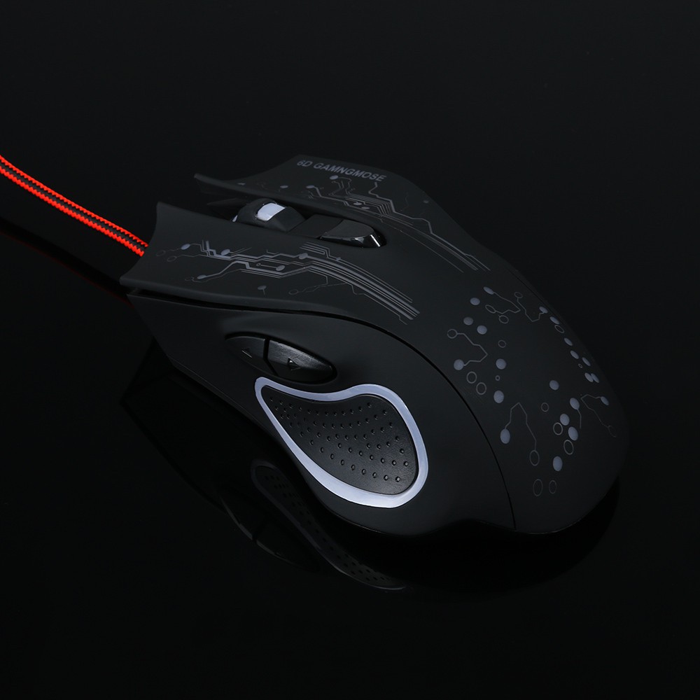 Chuột quang Gaming có dây tích hợp đèn LED 6 nút 5500DPI cho PC / Laptop | BigBuy360 - bigbuy360.vn