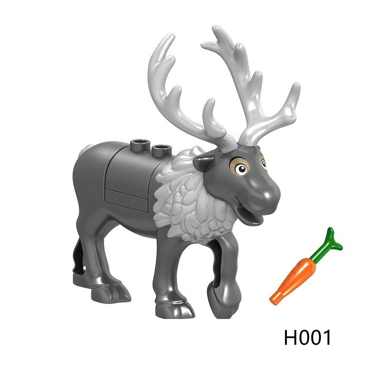 Bộ lắp ghép  hình ông già Noel và tuần lộc