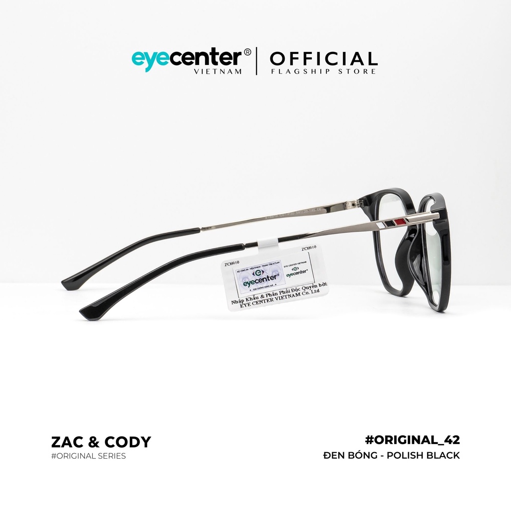 Gọng kính cận nam nữ B42-S chính hãng ZAC & CODY kim loại chống gỉ cao cấp nhập khẩu by Eye Center Vietnam