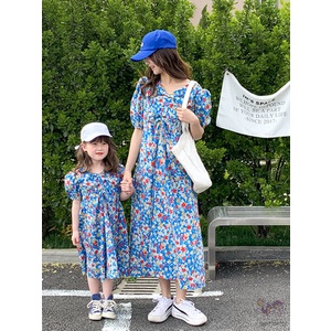 Đầm Công Chúa In Hoa Kiểu Hàn Quốc Thời Trang Mùa Hè Cho Bé Gái