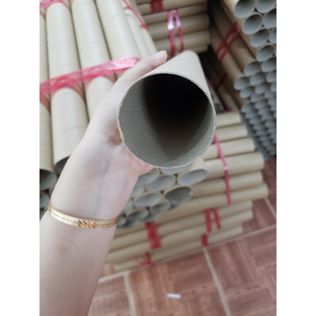 20 Ống giấy tròn gói hàng decal (dài 600 x phi 56 x dày 1mm) giá hủy diệt HCM - ống tube giấy đựng Poster