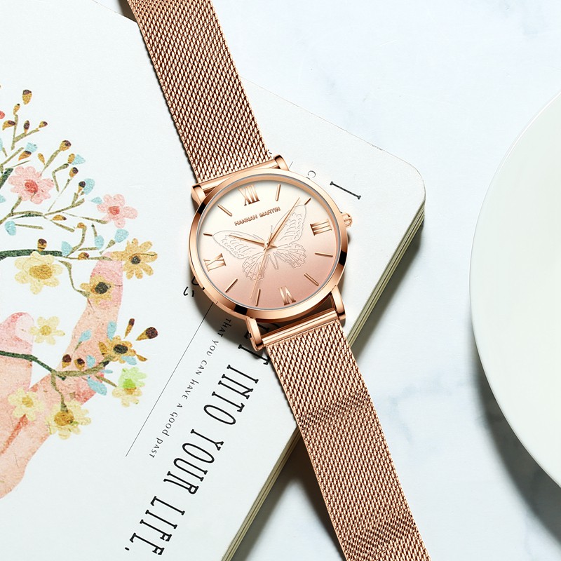 Đồng hồ nữ HANNAH MARTIN chính hãng - Model HM-13620 - dây thép không gỉ - bảo hà | BigBuy360 - bigbuy360.vn