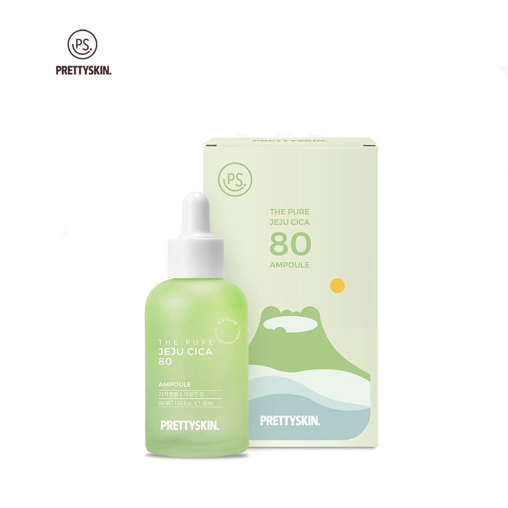 Tinh Chất Rau Má Pretty Skin - Serum Jeju Cica Phục Hồi Cho Da Dầu Mụn