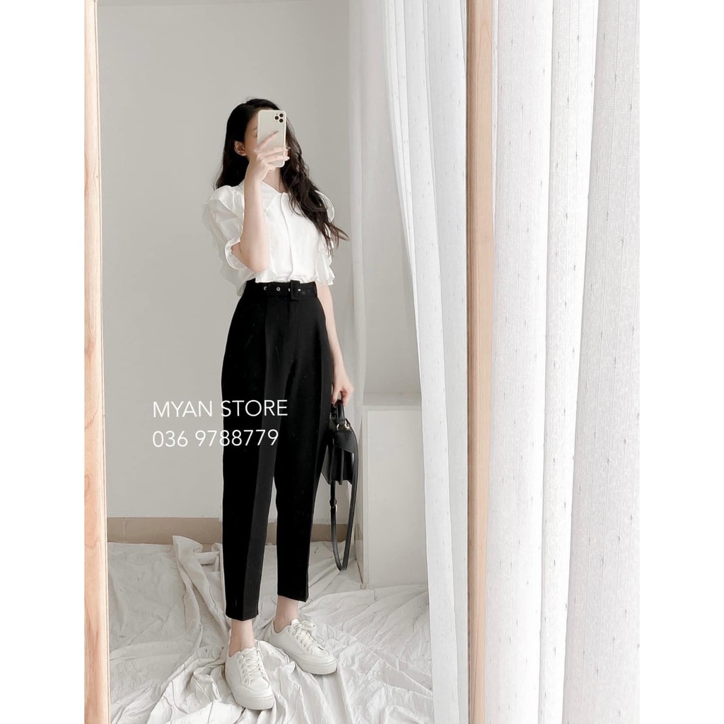 Quần baggy kèm belt QVN022101