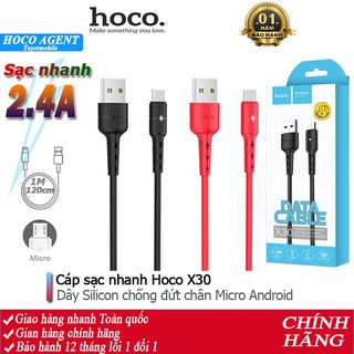 Cáp sạc nhanh Hoco X30 dòng 2A dùng cho Micro Android dây dài 1.2m - Chính hãng