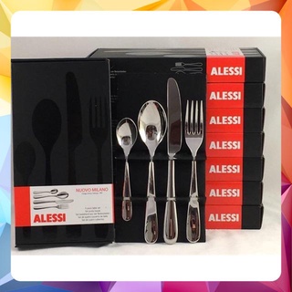 Bộ dao muỗng nĩa alessi - italy nouvo milano cutlery 4 món