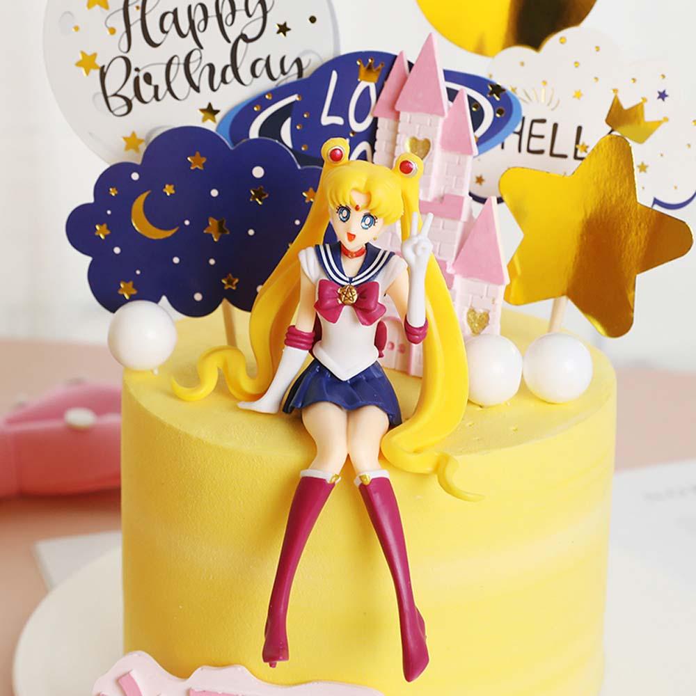 DARNELL Sailor Moon Mô Hình Nhân Vật Thủy Thủ Mặt Trăng Bằng PVC