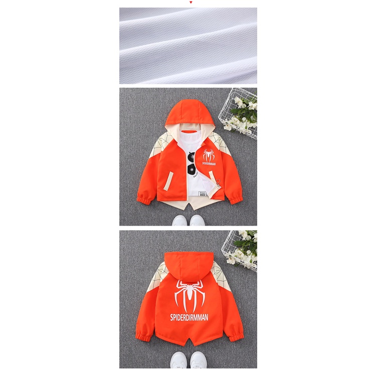 Áo khoác bóng chày AMILA có mũ trùm thời trang dành cho bé trai