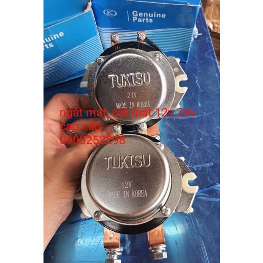 công tắc cắt mát, ngắt mát 12v 24v cao cấp tikisu. giảm hao bình
