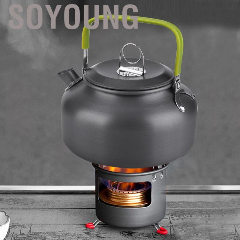 [Hàng tồn kho] Ấm nước 800ml tiện lợi khi cắm trại ngoài trời