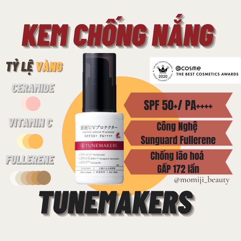 (Bill) 𝐓𝐔𝐍𝐄𝐌𝐀𝐊𝐄𝐑𝐒 Kem chống nắng 𝐔𝐧𝐝𝐢𝐥𝐮𝐭𝐞𝐝 𝐒𝐨𝐥𝐮𝐭𝐢𝐨𝐧 𝐔𝐕 𝐏𝐫𝐨𝐭𝐞𝐜𝐭𝐨𝐫 𝐒𝐏𝐅 𝟓𝟎 𝐏𝐀 ++++