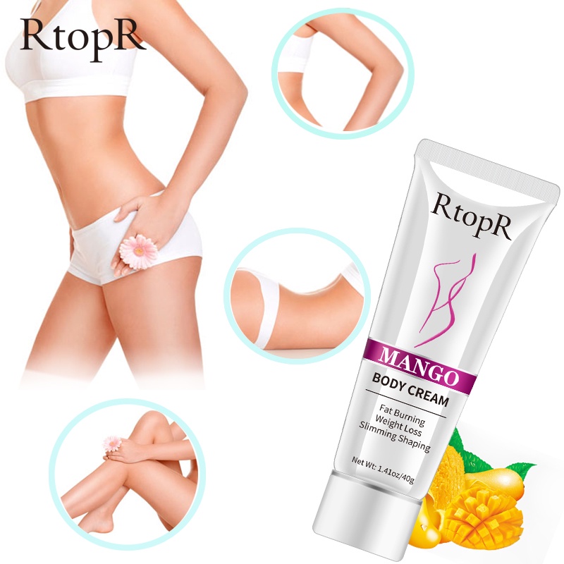 RtopR Kem giảm cân Quả xoài Giảm Béo Body Giảm Béo Định Hình Tạo Đường Cong Đẹp Làm Săn Chắc Cơ Thể Mango Slimming Weight Lose Cream 40g