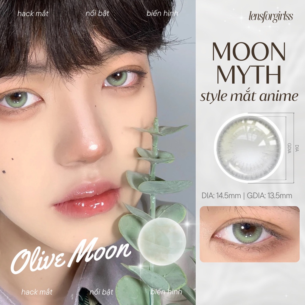 Kính áp tròng - lens mắt ANIME nhiều màu thuộc BST MOON MYTH | Hạn sử dụng 6 tháng | Lens 0 độ