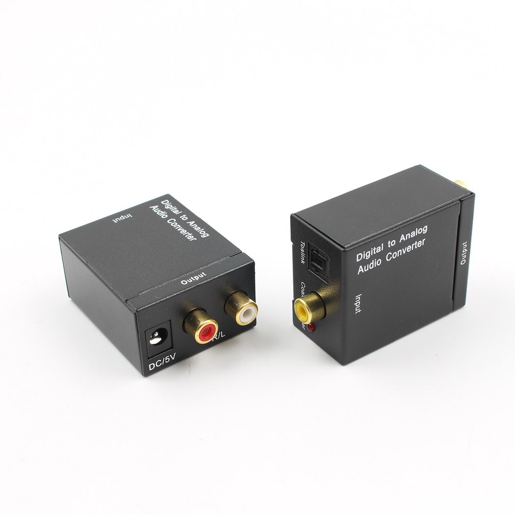 Bộ chuyển đổi âm thanh kỹ thuật số sang tương tự Bộ chuyển đổi quang học Toslink & Coaxial R / L | BigBuy360 - bigbuy360.vn