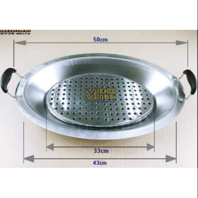 khay om cá om dưa inox