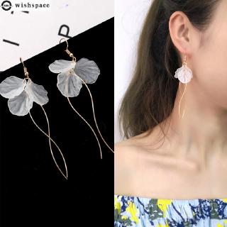 Khuyên Tai Nữ Dài Đính Cánh Hoa Thời Trang