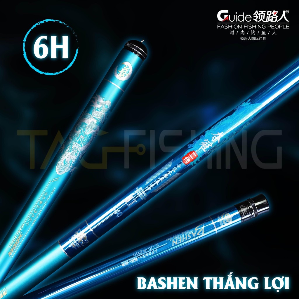Cần Câu Tay Đơn Đài Câu Tổng Hợp Guide Bashen Thắng Lợi Xanh Ngọc Độ Cứng 6H - 19i Bản Mềm Chất Liệu Carbon Cao Cấp