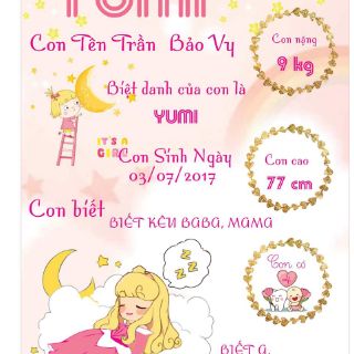 Bảng thông tin cho bé