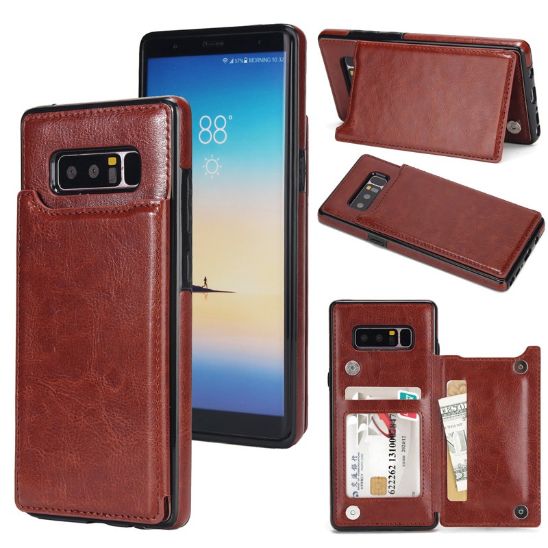 Crazy Horse Grain Leather Phone Case For Samsung S8 S8 Plus S9 S9 Plus S7 S7Edge | BigBuy360 - bigbuy360.vn