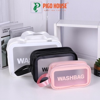 Túi đựng đồ trang điểm mỹ phẩm Washbag trong suốt, Túi để mĩ phẩm mini dễ dàng mang theo khi đi du lịch, đi làm Pigo