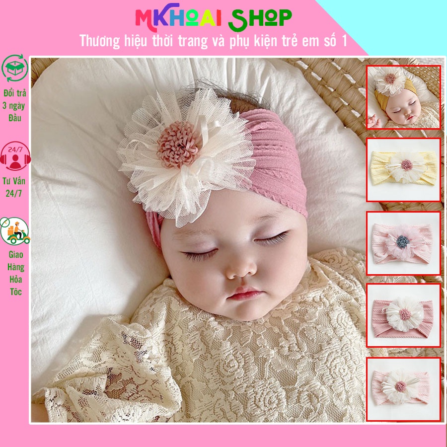 Bộ sưu tập các mẫu băng đô xinh cho bé gái 0-2 tuổi Giá rẻ