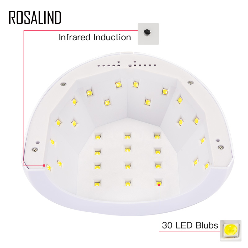 Đèn UV/Led Rosalind 30 Bóng Hong Và Sấy Khô Sơn Móng Tay