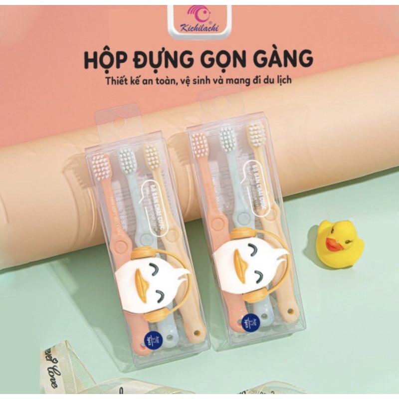 Set 3 bàn chải đánh răng cho bé