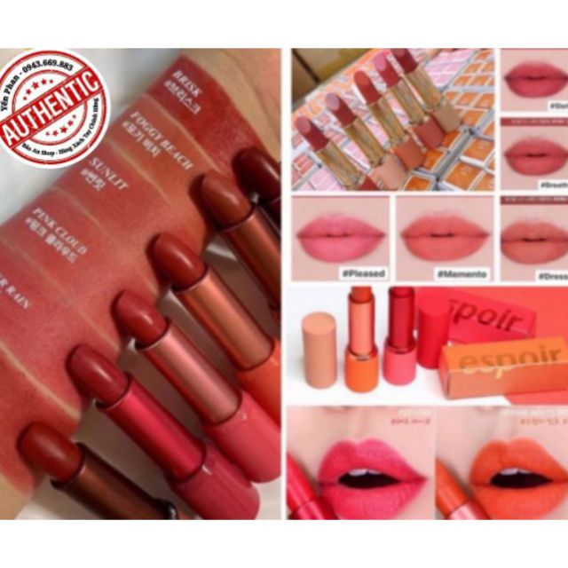 Son Espoir Moist Hug - Espoir Nowear Limited 2019 -  Orange Meet Browns - Red Vibe - Red Meet Cafe - Brisk