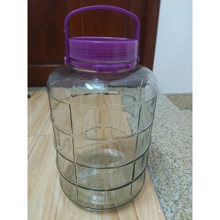 Bình thuỷ tinh 10lít dầy nuôi giấm,ngâm rượu không van có quai xách
