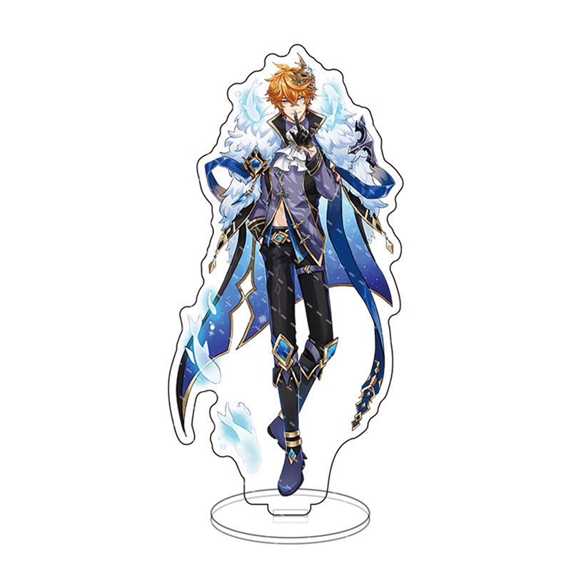 Mô Hình Hoa Genshin Va Chạm Đứng Acrylic Xiao Hutao Raiden Shogun Zhongli Trang Trí Bàn Làm Việc