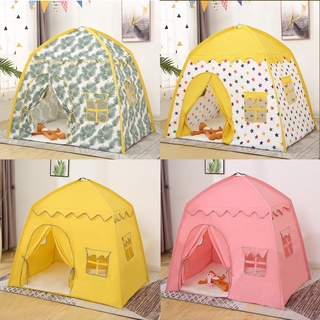 Lều canvas mẫu vuông cho bé xây lâu đài tại nhà