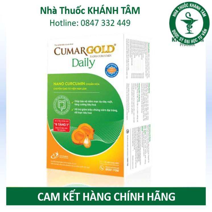 CUMARGOLD DAILY [Hộp 20 viên] - Hỗ trợ cho người viêm bệnh đại tràng cấp và mạn tính [curmagold]! ! !