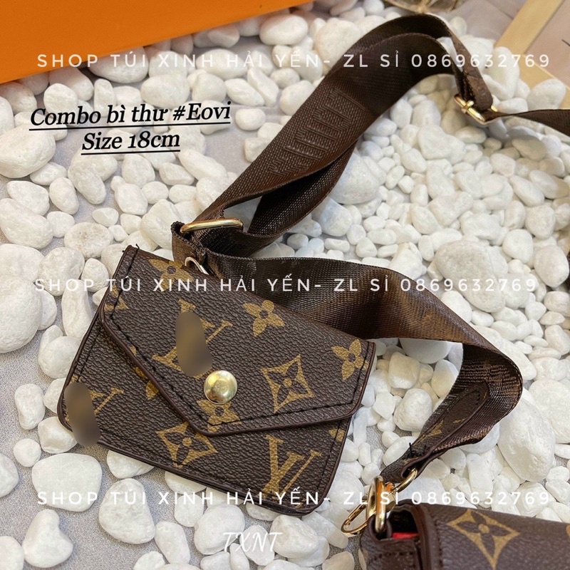 sét túi đôi đeo chéo in chìm siêu xinh tiện lợi, hàng đẹp chuẩn như hình