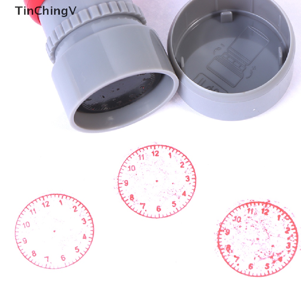 1 Con Dấu Hình Đồng Hồ Dạy Học Kích Thước 20mm Dành Cho Bé