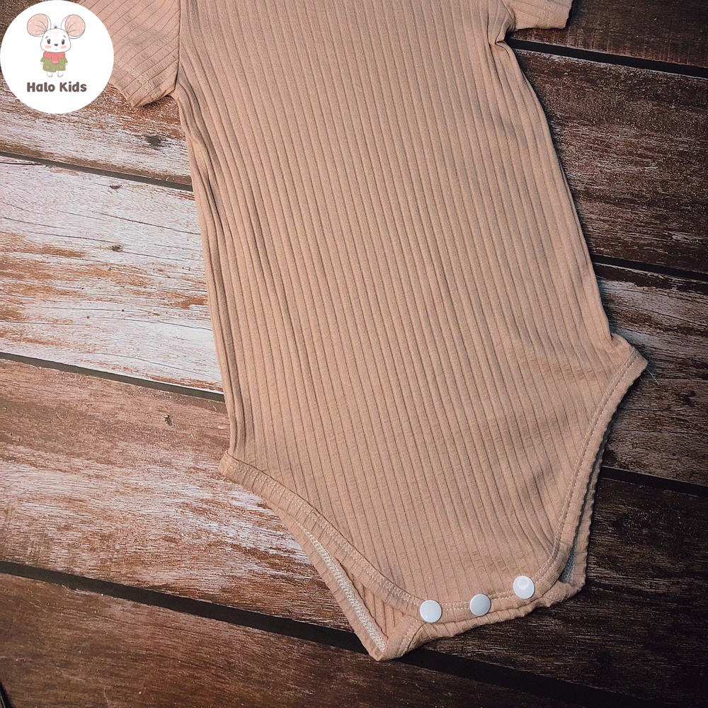 Body cộc tay, Bodysuit liền thân vải thun gân giãn 4 chiều cho bé trai và bé gái