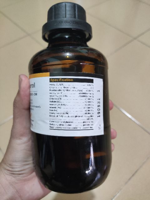 Glycerine, Glycerol chai 500ml, chất làm mềm, giữ ẩm, bôi trơn