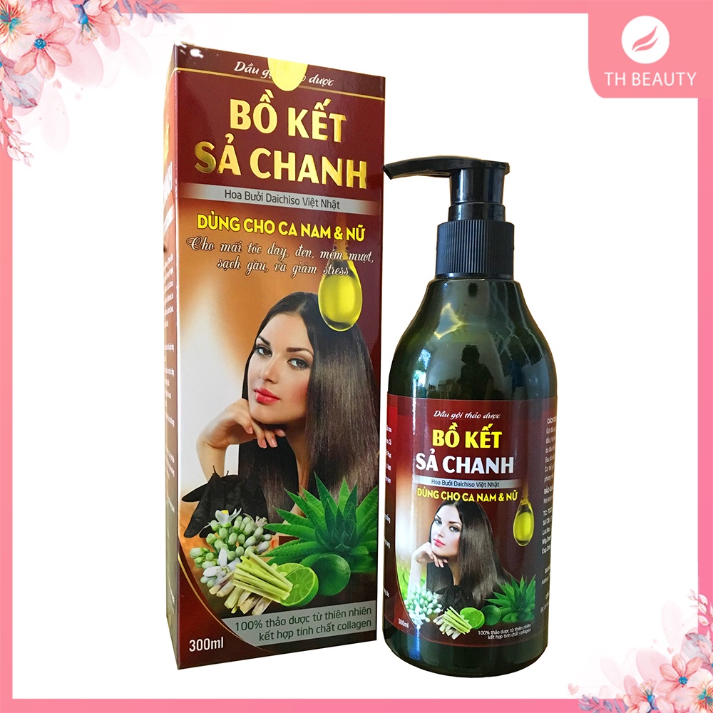 &lt;THẬT 100%&gt; Dầu gội bồ kết sả chanh (Nâu)