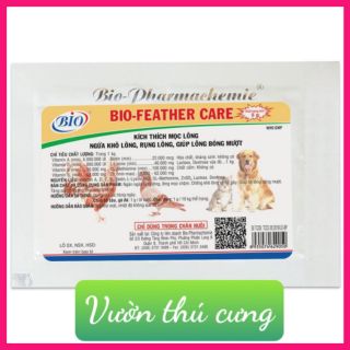 BIO-FEATHER CARE 5GR KÍCH THÍCH MỌC LÔNG, GIÚP LÔNG BÓNG MƯỢT