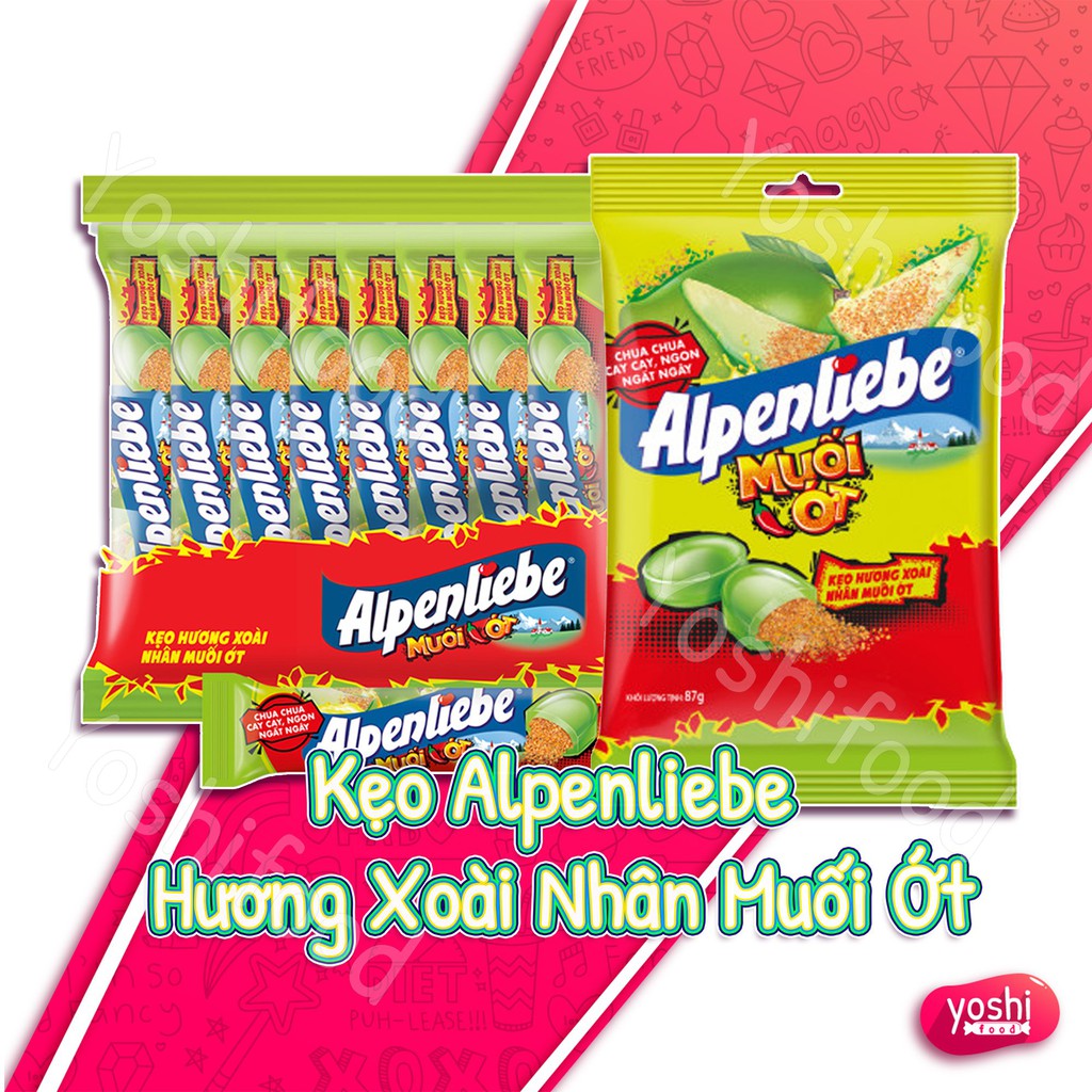 [Sale 50%] Kẹo Alpenliebe Hương Xoài Nhân Muối Ớt