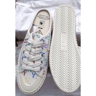 [SẴN] Giày MLB Mule monogram trắng auth 100% bao check